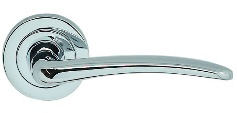 Liberty Hill Passage Door Handle, Polished Chrome