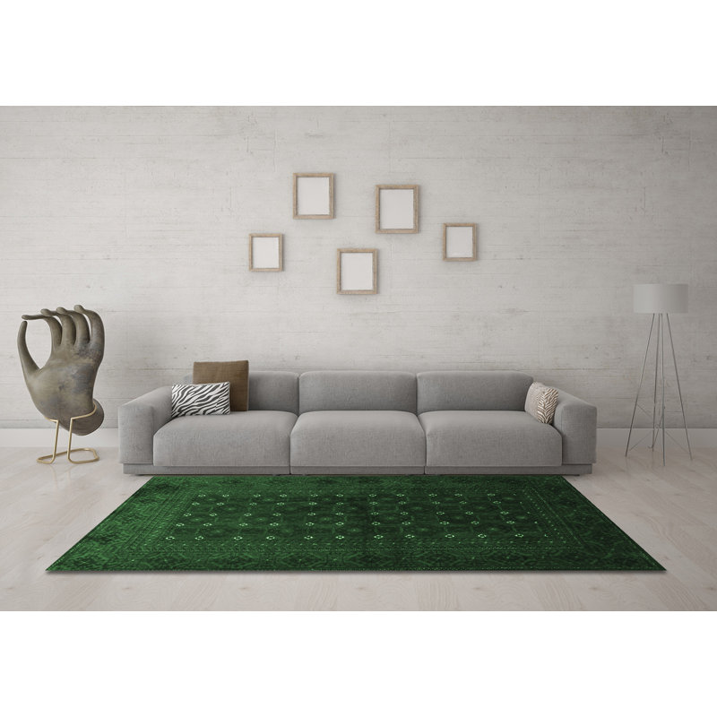 Jarelly Performance Oriental Indoor Rug, Square 7'
