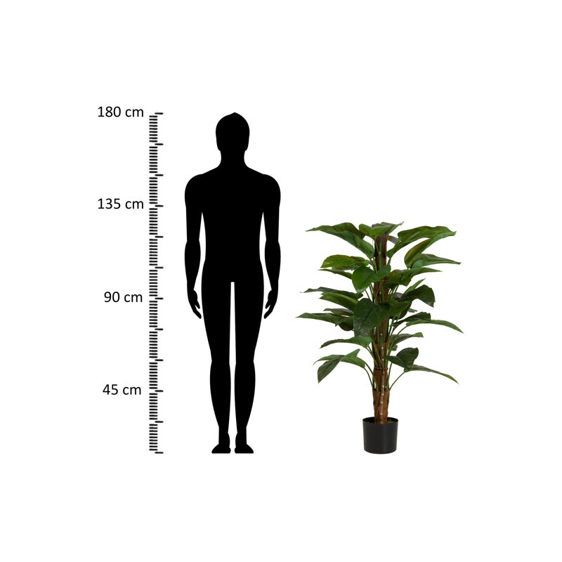 125cm Faux Banana Leaf Plant in Pot