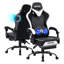 Fauteuil inclinable et ergonomique en similicuir avec haut-parleurs Bluetooth-2073536255
