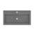 NativeStone Handcrafted Concrete 36" Trough Bathroom Sink-41083345-37742375