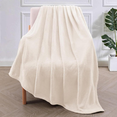 Couverture en molleton pour lit simple, super doux et chaud, utilisation toutes saisons, confortable, moelleux, léger, 