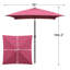 Parasol de marché carré 6,5 pi Tempo-1329866955