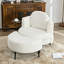 Fauteuil rembourré simple avec repose-pieds mobile-2106957798