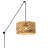 12.8'' Pendant Light Plug In For Kitchen Island, Modern Rattan Lampshape Ceiling Hanging Wicker Lamp