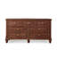 Armoire d'appoint en bois manufacturé brun massif