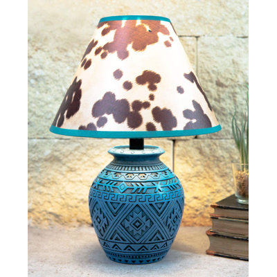 Lampe de table bleue 15 po Argeniz