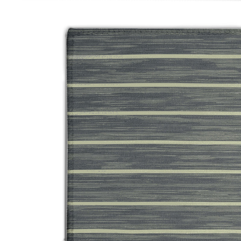 Tapis intérieur / extérieur gris HorizontalStripes, Rectangle 4pi x 6 pi