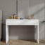 Coiffeuse moderne à deux tiroirs et espace de rangement moderne, convient aux chambres à coucher, aux tables à langer et aux bureaux
