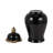 Ellport Sophisticated Ceramic Tall Jar with Lid Accent for Home Decor - Sculptural Table Jar with Silhouette Curve for Shelves Consoles and Tabletop Styling - 18", Black & Gold-89110050-89110048
