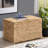 Heavy-duty Water Hyacinth Wicker Storage Trunk with Metal Frame
