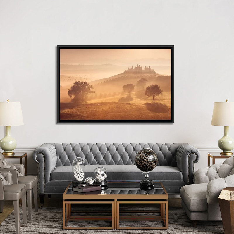 «Autumn in Tuscany» par Daniel Kordan, reproduction d'art sur toile tendue, H 18 po x l 26 po x P 1,5 po, Pas de tapis