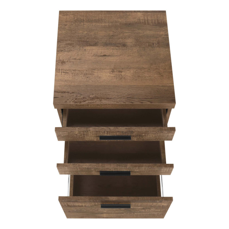 Classeur mobile contemporain avec tiroirs de rangement et support pour imprimante