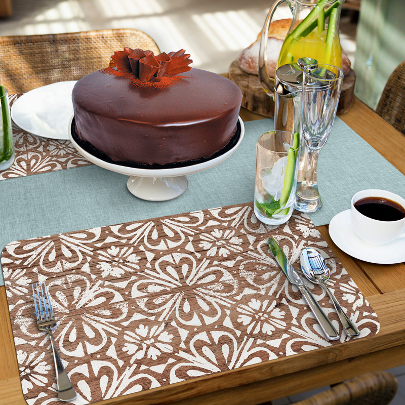 Plastic / Acrylic No Pattern Rectangle Placemat