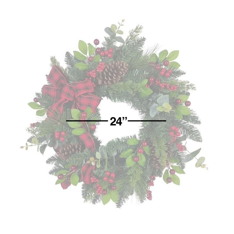 24" Plastic Wreath