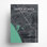 Santa Monica, carte de la ville, impression