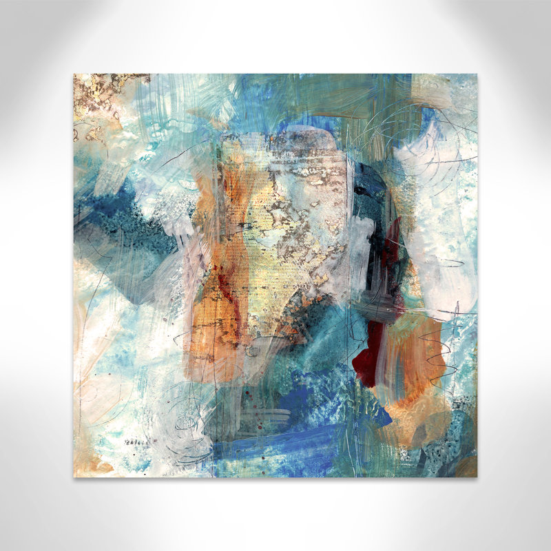 Painterly Elements I - Peinture, Toile tendue, H 36 po x l 36 po x P 1,375 po