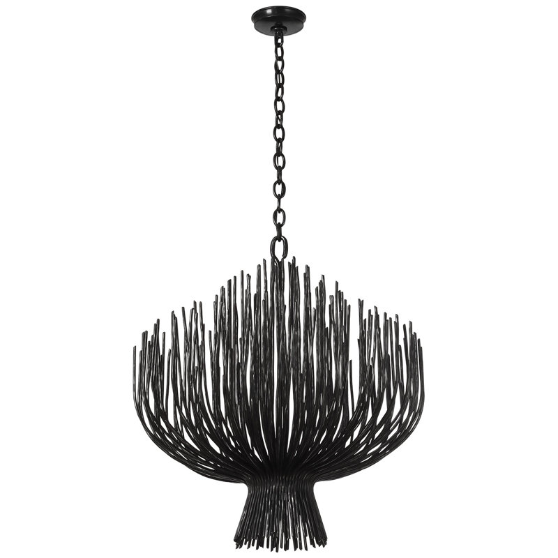 Chapman & Myers Astra 42" Sculpted Chandelier, 35.5" H x 31.75" W x 31.75" D, Aged Iron