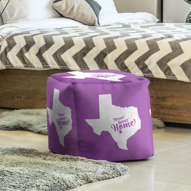 Repose-pieds cubique san antonio home, Violet