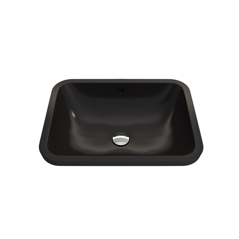 Scala 21.65'' L Bathroom Sink, Matte Black