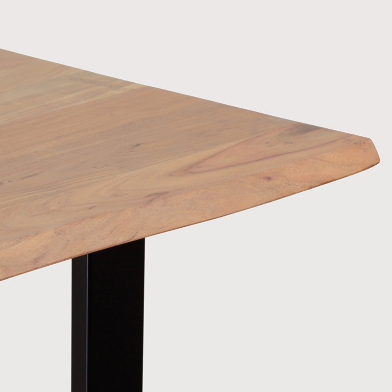 Table de salle à manger 55 "en bois d'acacia massif