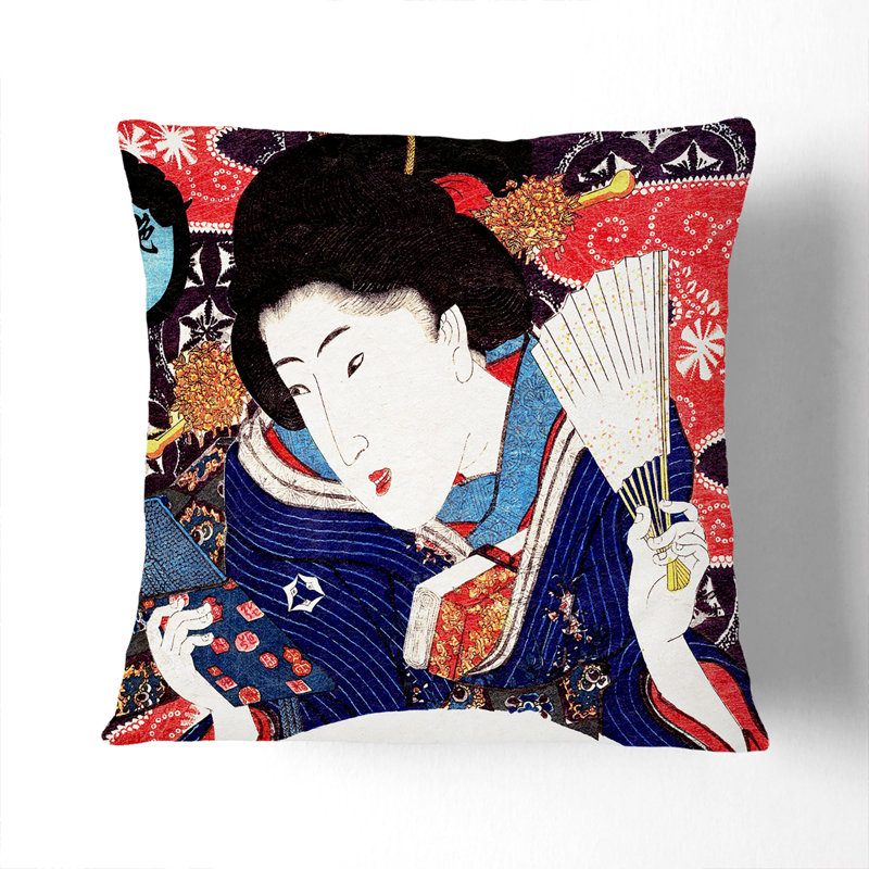 Square Throw Cushion, 40cm H x 40cm W x 15cm D, Black