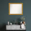 Townhouse Gold Non-Beveled Bathroom Wall Mirror-1016737326