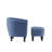 Anges Upholstered Barrel Chair with Ottoman-56593318