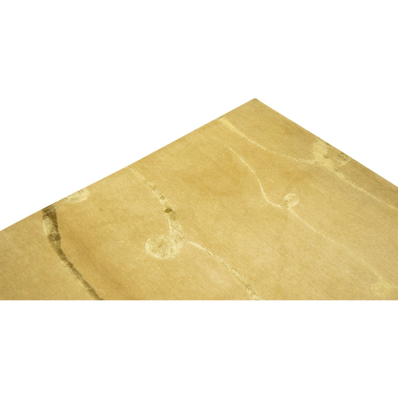Hand Knotted Area Rug in Gold