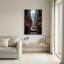 «Stepping Stones Across Autumn River In Misty Canyon», art mural sur toile-519995830