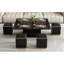 Table basse à plateau relevable avec 4 tabourets de rangement-956780760