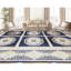 Tapis bleu marine noué à la main de haute qualité