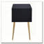 Table d'appoint noire avec 2 tiroirs-724875569