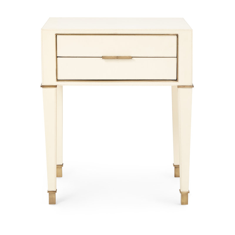 Hunter End Table, Ivory