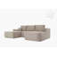 Canapé modulaire Cloud avec méridienne en U et assise profonde pour un confort ultime, aucun assemblage requis.-5640355