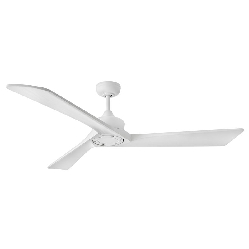Sculpt 60'' Ceiling Fan with LED Lights, White, White