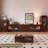 Modern Nut-Brown Solid Wood TV Stands-486807234