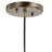 Carraway 1 - Light Brass Gold Pendant