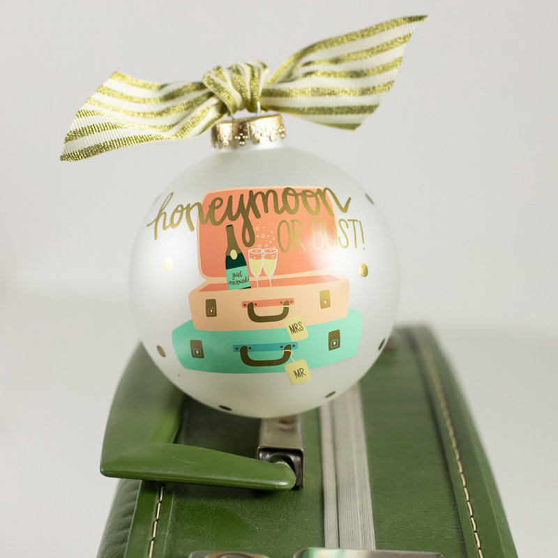 3.93'' Handmade Glass Ball Ornament