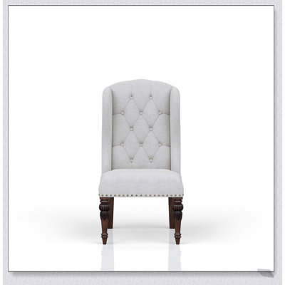 Luxurious Upholstered Wing Host Chair with Plush Cushions and Elegant Wingback Design for Ultimate Comfort and Style