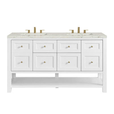 Breckenridge 60'' Double Bathroom Vanity with Top