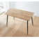 Cullompton Rectangular Dining Table (TAB902, 120X70cm) With Light Oak Effect Top And Black Legs