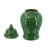 Classic Ceramic Ginger Jar With Glossy Finish And Finial Lid-1601314512-1601314519