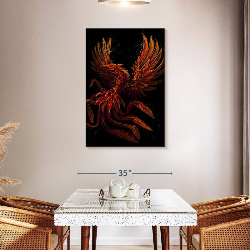 Brampt Mystical Phoenix, 45" H x 30" W