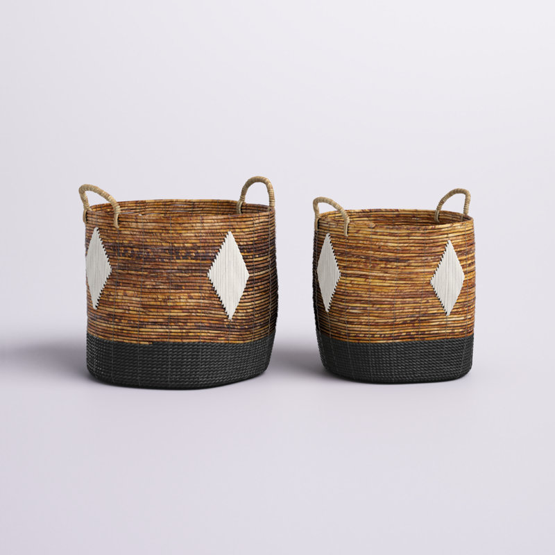 Ensemble de 2 paniers en osier