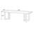 Nut-brown Rectangular Solid Wood desk-108347282