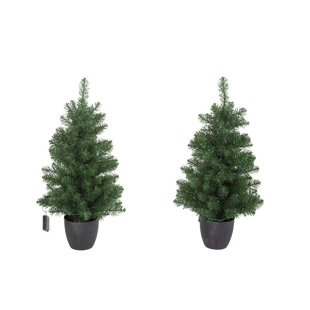 Christmas Tree with 300 LED Lights - Includes A Tree Storage Bag and Remote Control The Holiday Aisle Size: 7'6