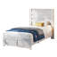  Ensemble de chambre à coucher double 5 pièces Louby, blanc vieilli-101644238-101644239