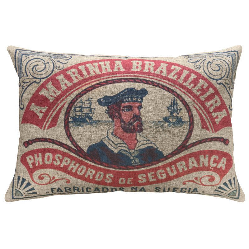  Nautical Sailor Linen Throw Pillow