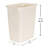 21 Quart Traditional Rectangular Plastic Open Wastebasket Trash Can